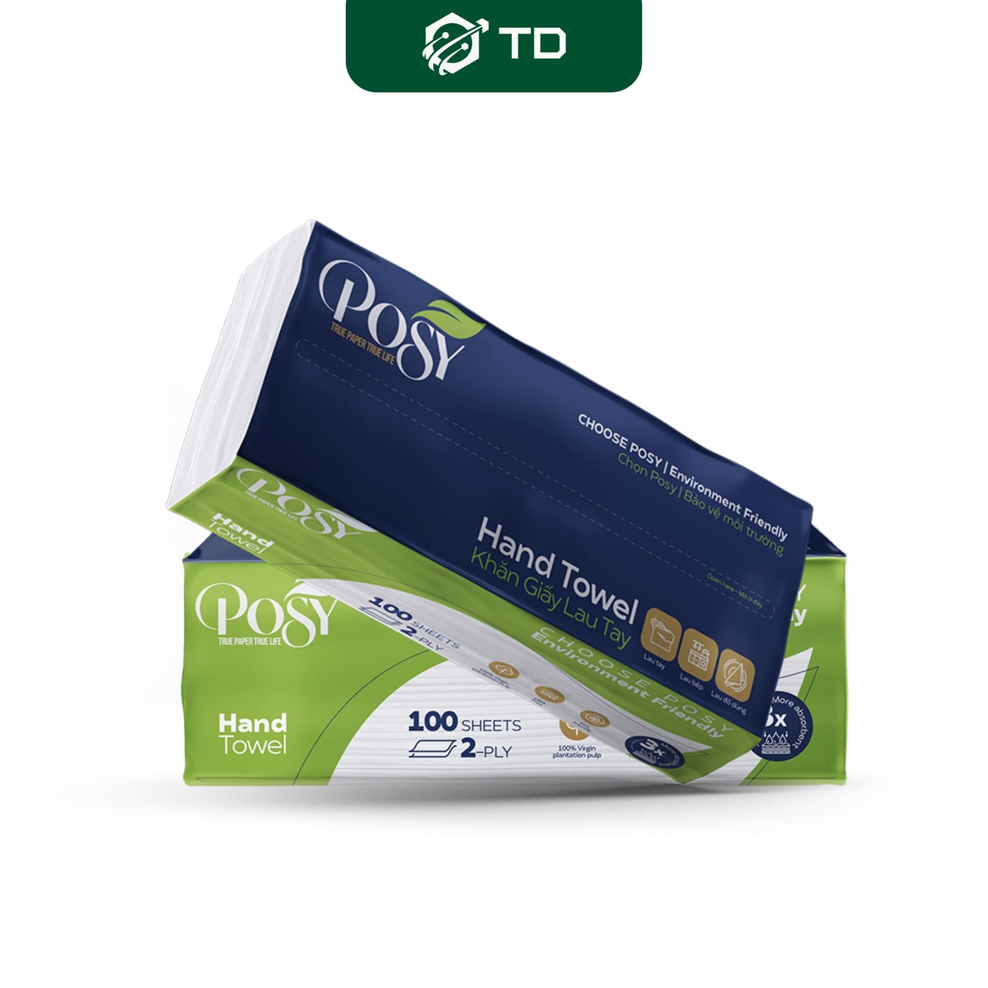 Giấy lau tay 2 lớp 