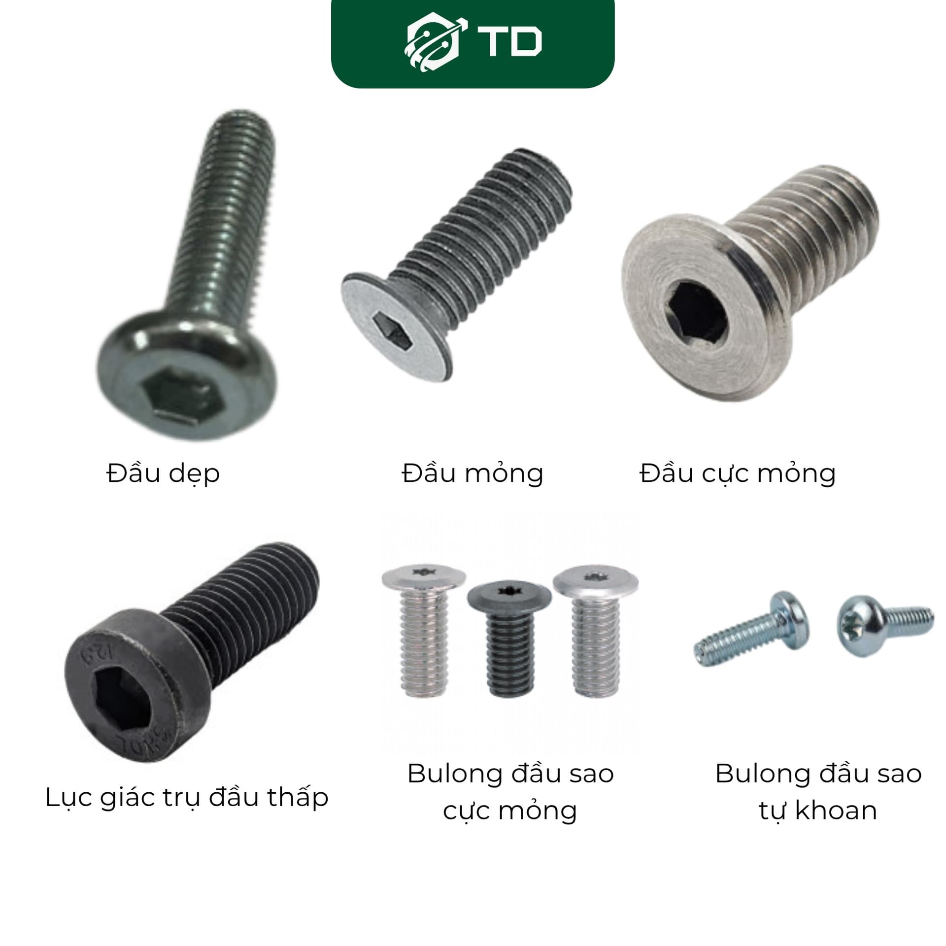 Lục giác chìm đầu thấp 