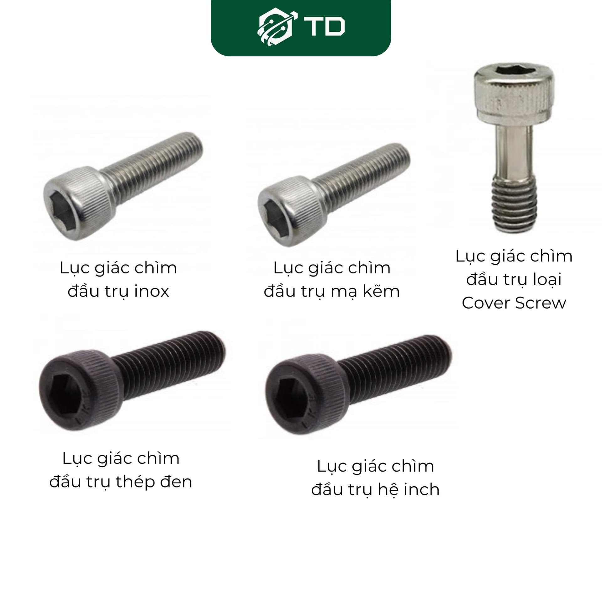 Lục giác chìm đầu trụ 