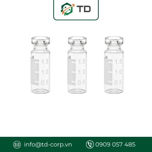 Chai vial V11B thủy tinh, trong suốt 0.2ml có chi vạch