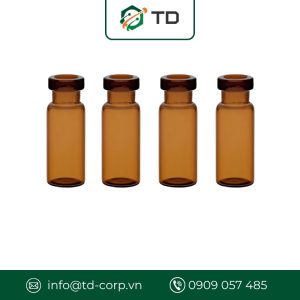 Chai vial thủy tinh V13C, màu hổ phách 4ml không nắp