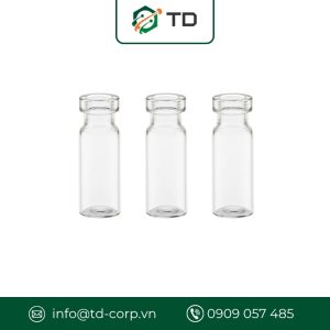 Chai vial thủy tinh V20A, trong suốt 20ml không nắp