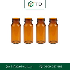 Chai vial thủy tinh V30B, màu hổ phách 30ml không nắp