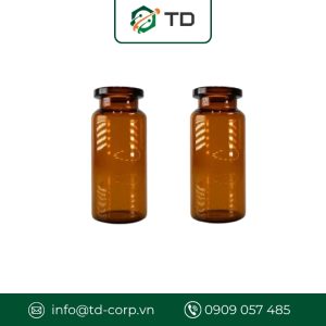 Chai vial thủy tinh V40B, màu hổ phách 40ml không nắp