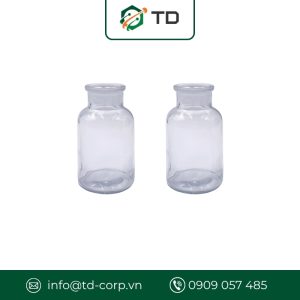 Chai vial thủy tinh V60A, trong suốt 60ml không nắp