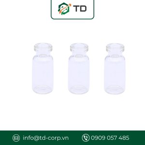 Chai vial thủy tinh VH10A, trong suốt 10ml không nắp