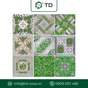 Gạch lát sân vườn giả cỏ