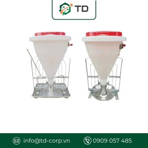 Hộp định lượng thức ăn 8L, sử dụng trong hệ thống ăn tự động