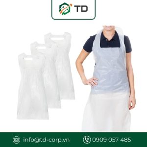 Tạp dề nilon ngành thực phẩm