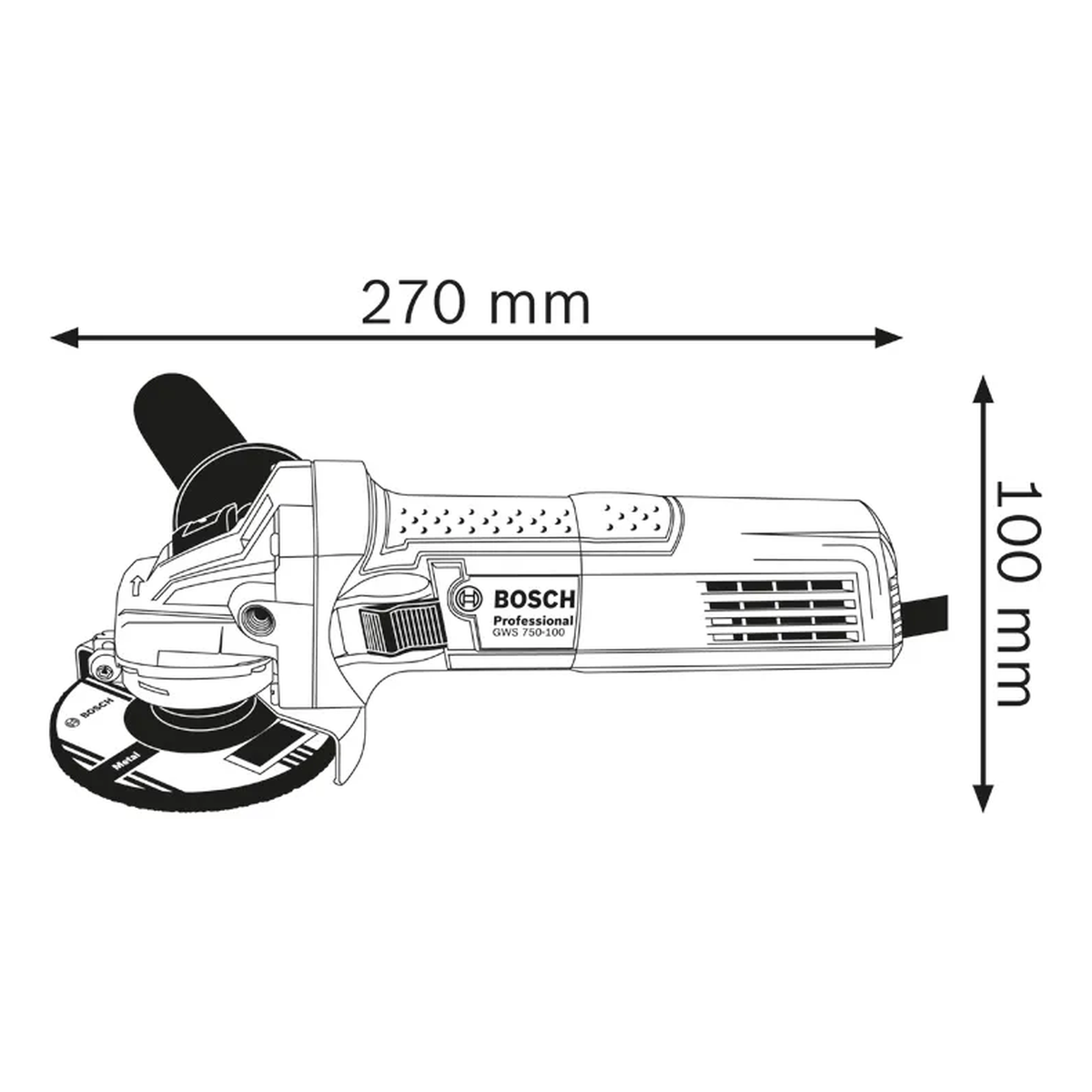 Máy mài góc Bosch GWS 750-100 06013940K0