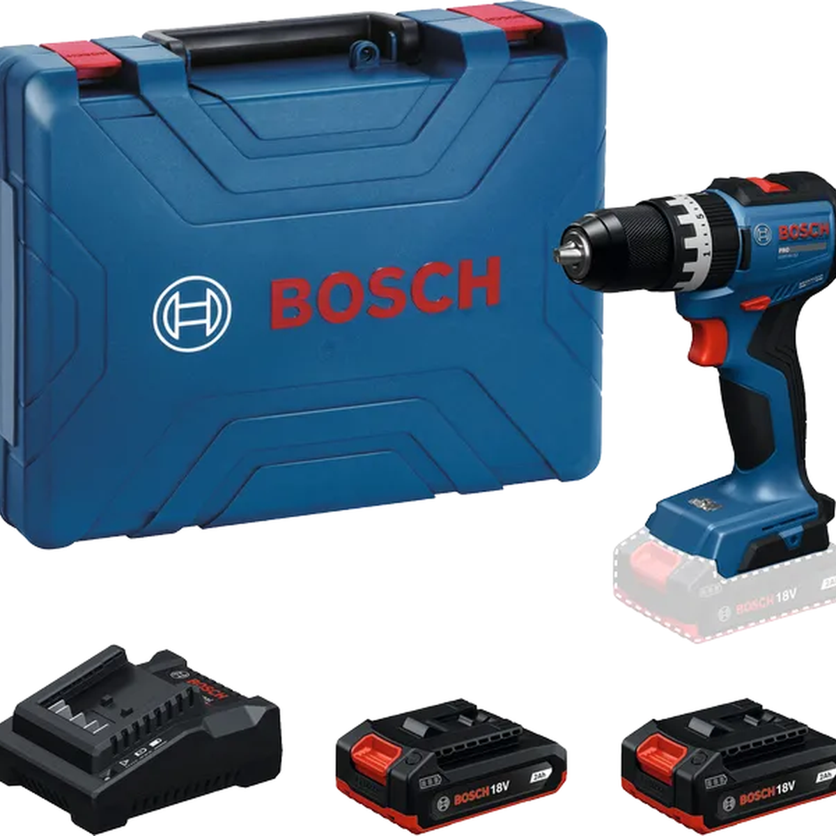 Máy khoan vặn vít pin Bosch GSB18V-52 2 pin 06019S01K9