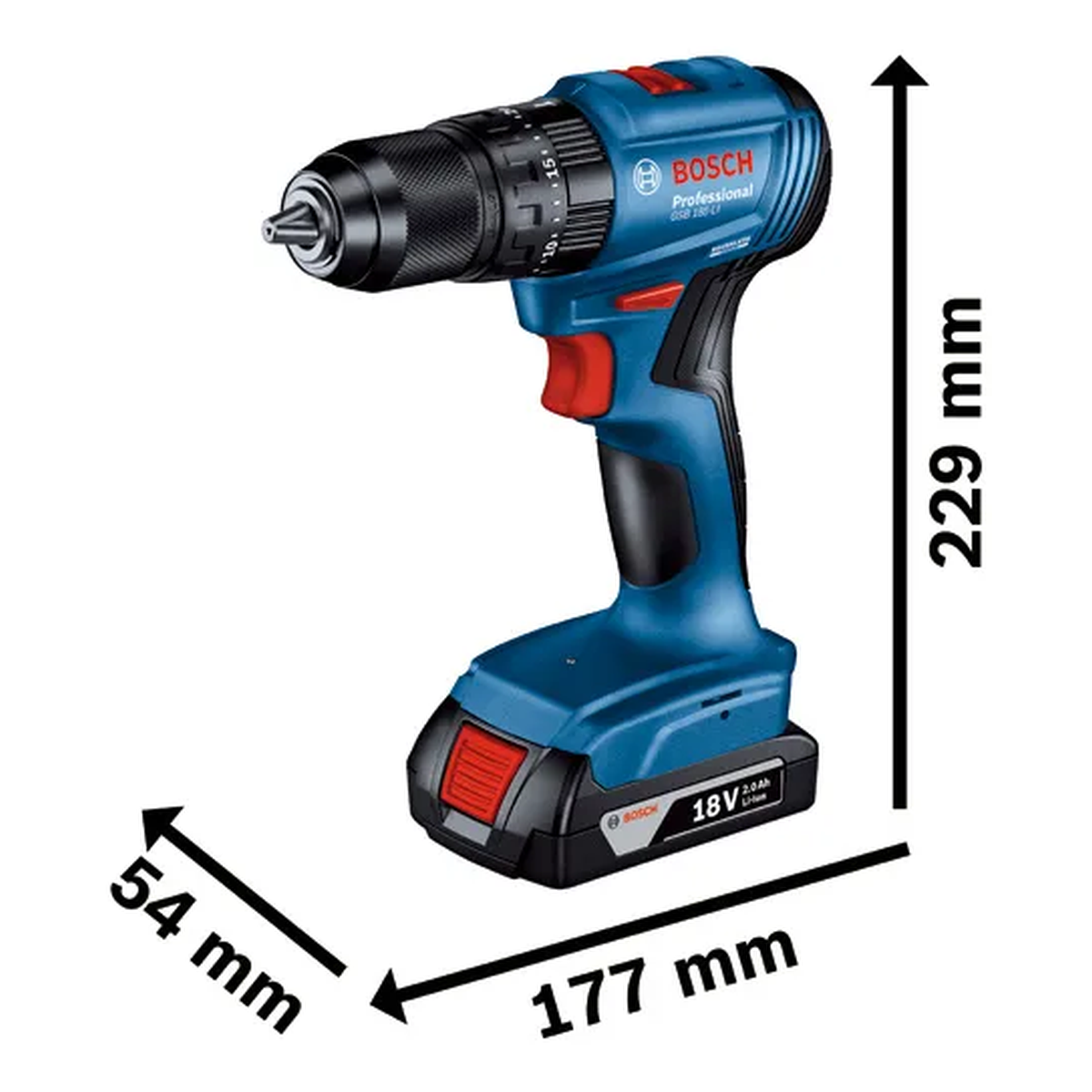 Máy khoan vặn vít pin Bosch GSB 185-LI 06019K31K2