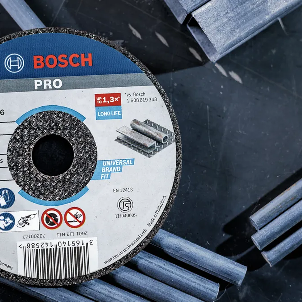 Đá cắt Bosch 100×1.2x16mm (sắt) 2608600266