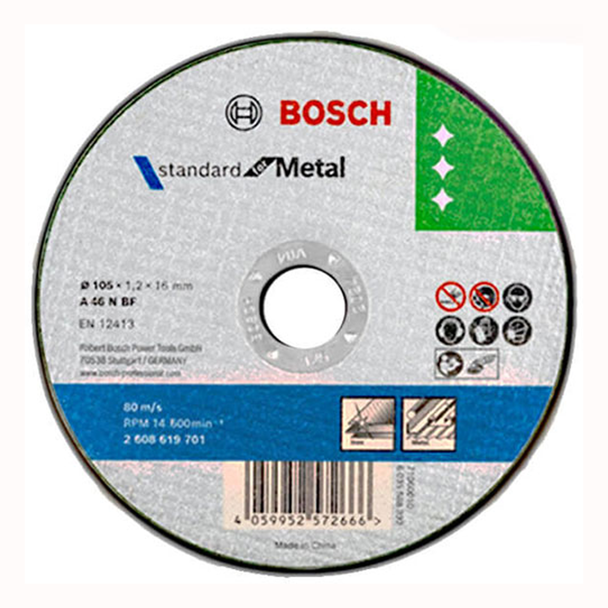 Đá cắt Bosch 105×1.2x16mm (sắt) 2608619701