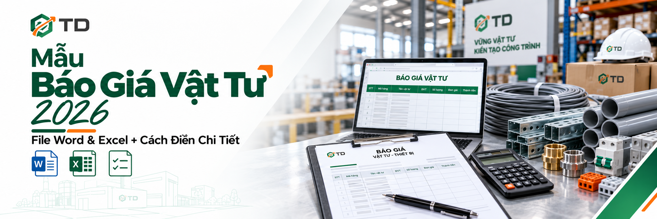Mẫu Báo Giá Vật Tư 2026: Kèm File Tải Về Và Cách Điền Chi Tiết