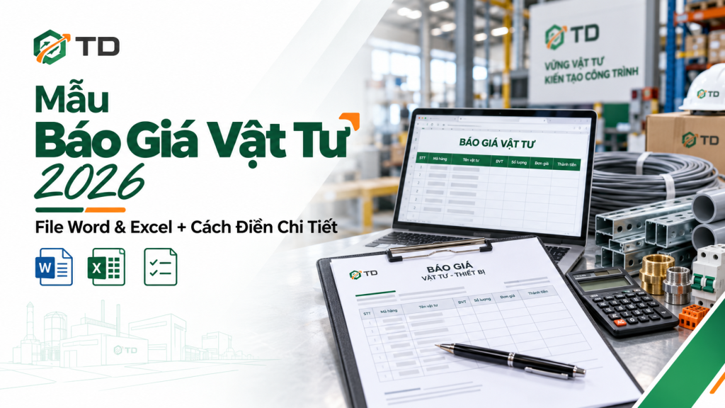 Mẫu Báo Giá Vật Tư 2026: Kèm File Tải Về Và Cách Điền Chi Tiết