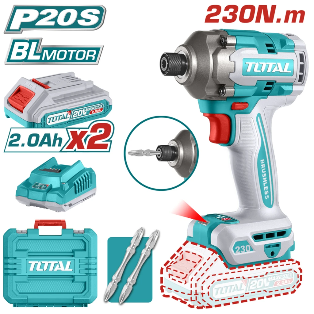 Máy siết vít không chổi than dùng pin 20V TIRLI2023