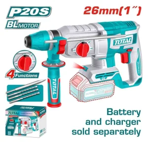 Máy khoan bê tông không chổi than dùng pin 20V (Không kèm pin sạc)