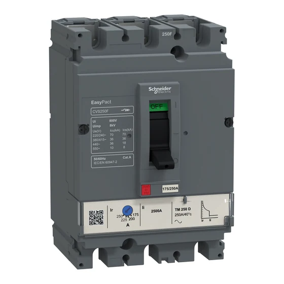 Hình ảnh thứ hai của Aptomat khối Schneider Electric EasyPact CVS100F LV510336