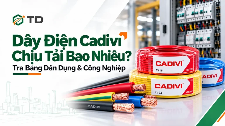 Dây Điện Cadivi Chịu Tải Bao Nhiêu? Tra Bảng Dân Dụng & Công Nghiệp